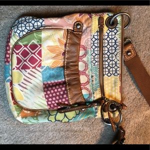 Fossil Multicolor Patchwork Shoulder Bag
